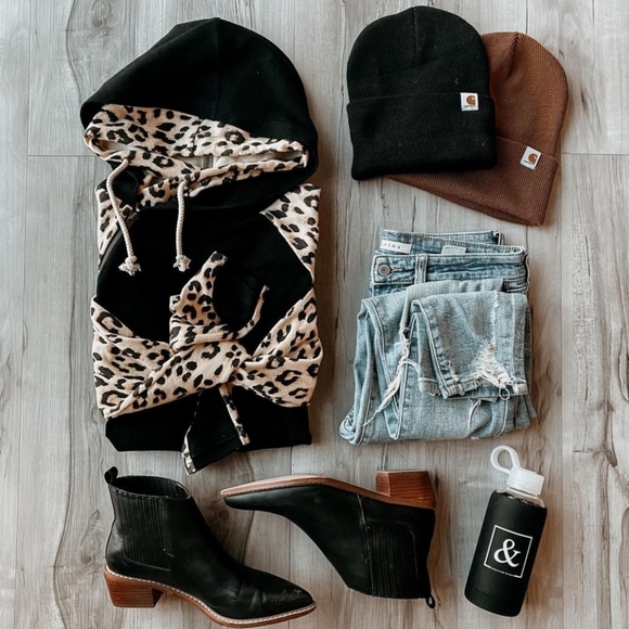 🖤💛🐆 Gorgeous Naketano Style Leopard Lightweight Hoodie - Picture 1 of 6